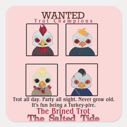 2024 Brined Trot Champion Sticker (Voorkant)