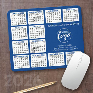 2024 Calendar - add logo, Contact Information Blue Muismat