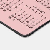 2024 Calendrier Arrière - plan couleur rose bébé (Coin)