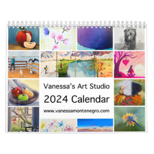 2024 Calendrier artistique Vanessa's Art Studio