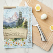 2024 Calendrier Bleu Serviettes Alpes Montagnes Pr (Quart Plié)