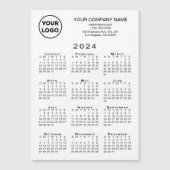 2024 Calendrier Business Logo Texte Blanc Magnet C (Devant)