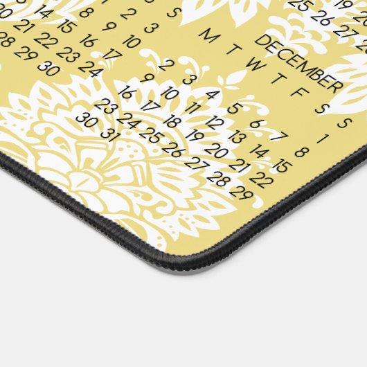 2024 Calendrier Damask Flax Simple couleur complèt (Coin)