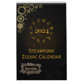 2024 Calendrier de Steampunk Astrologie Signes zod (Protection)