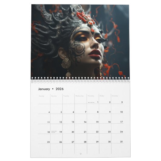 2024 Calendrier Designs par Nishiet (Jan 2026)