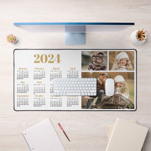 2024 Calendrier et Collage de photos (Bureau 1)