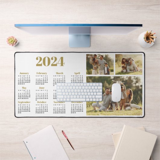 2024 Calendrier et Collage de photos (Bureau 1)