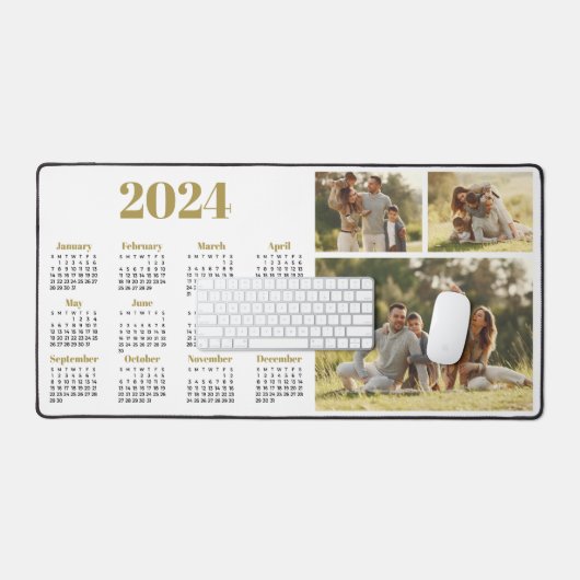 2024 Calendrier et Collage de photos (Clavier et souris)