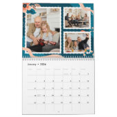 2024 Calendrier Floral Custom Family Photo (Jan 2026)