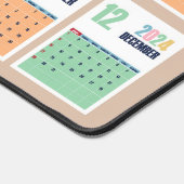 2024 Calendrier Pastel Coloured Unique Desk Mat (Coin)