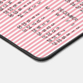 2024 Calendrier Rose blanc rayures Rose couleur (Coin)