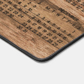 2024 Calendrier Rustic Country Woodgrain Photo (Coin)