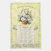 2024 Calendrier Serviette Jaune Daisy Don de Dieu (Vertical)