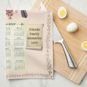 2024 Calendrier Serviettes chickadees Home Sweet H (Quart Plié)