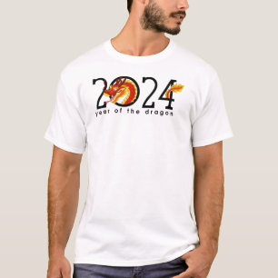 2024 Chinees Nieuwjaar Cartoon Dragon T-shirt