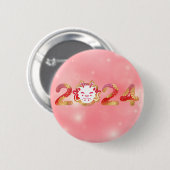 2024, Chinees Nieuwjaar, Dragon Button (Voorkant /achterkant)