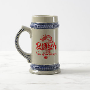 2024 Chinees Nieuwjaar Jaar van de Draak Bierpul