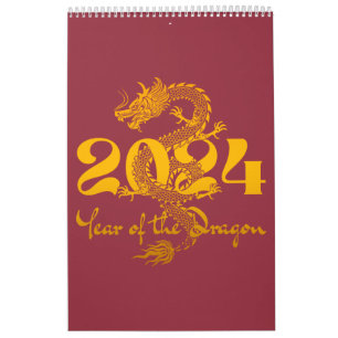 2024 Chinees Nieuwjaar Jaar van de Draak Kalender
