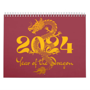 2024 Chinees Nieuwjaar Jaar van de Draak Kalender