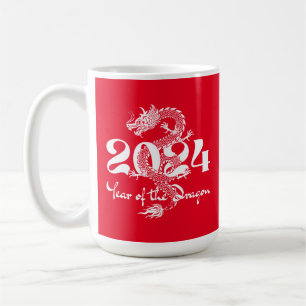 2024 Chinees Nieuwjaar Jaar van de Draak Koffiemok