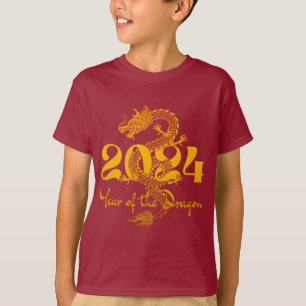 2024 Chinees Nieuwjaar Jaar van de Draak T-shirt