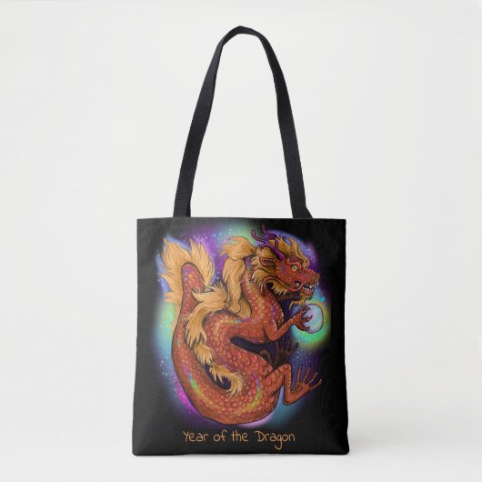 2024 Chinees Zodiac Jaar van de Draak Tote Bag (Voorkant)