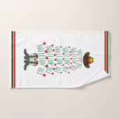 2024 Cowboy Kerstboom gast Handdoek (Handdoek)