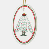 2024 Cowboy Kerstboom gast Keramisch Ornament (Links)