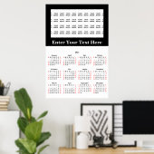 2024 Creëer Uw eigen kalender voor aangepaste Post Poster (Thuiskantoor)