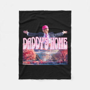 2024 Daddys Huis Grappig Trump Roze Take America B Fleece Deken