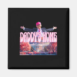 2024 Daddys Huis Grappig Trump Roze Take America B Magneet