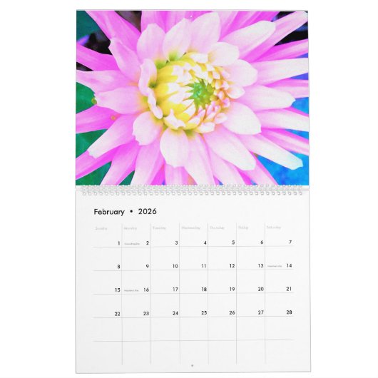 2024 Dahlia Bloemen Kalender (Feb 2026)