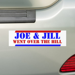 2024 De BIDENS Joe & Jill Went Over The Hill Bumpersticker