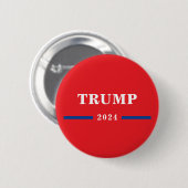 2024 Donald Trump Ronde Button 5,7 Cm (Voorkant /achterkant)