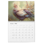 2024 Dreamy Chickens Fantasy Kunstkalender Kalender (Jan 2026)