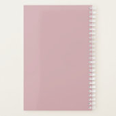 2024 Dusky Pink Week & Maand Gepersonaliseerde Pla Planner (Achterkant)