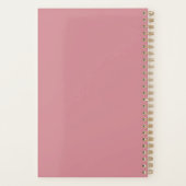 2024 Dusty Pink Weekly Mois Non Daté Planificateur (Dos)