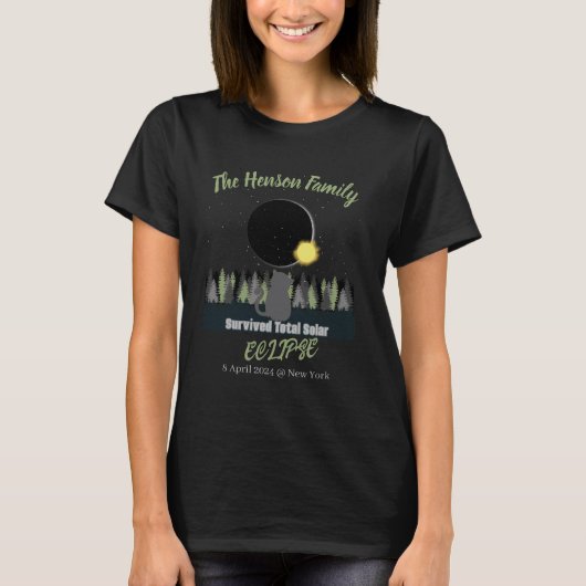 2024 Eclipse Family Survivor Custom T-shirt (Voorkant)