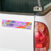 2024 Election Kamala + Walz Bumper Sticker Unicorn (Sur camion)
