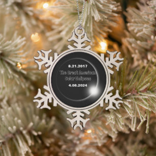 2024 en 2017 dubbelzijdige zonnepanelen  tin sneeuwvlok ornament