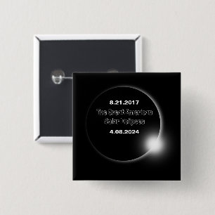 2024 en 2017 dubbelzijdige zonnepanelen vierkante button 5,1 cm