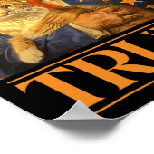 2024 en Cat Western Cowboy Patriotic 4 juli Poster (Hoek)