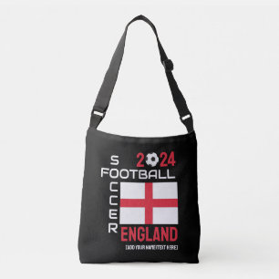 2024 ENGELAND Voetbal Football Aangepaste naam ELK Crossbody Tas