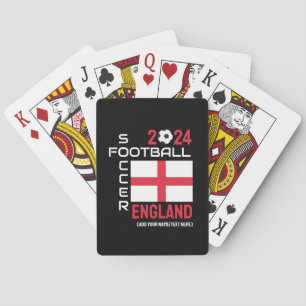 2024 ENGELAND Voetbal Football Aangepaste naam ELK Pokerkaarten