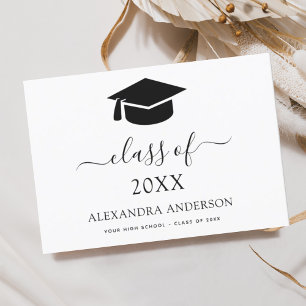 2024 Faire-part de graduation minimaliste simple