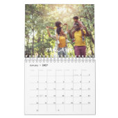 2024 Familie Aangepaste Foto Chic Script Kalender (Jan 2027)