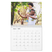 2024 Familie Aangepaste Foto Chic Script Kalender (Mar 2027)