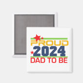2024 Fier Papa D'Être Futur Père Magnet (Recto/Verso)
