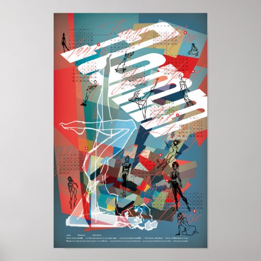 2024 FLOMMus pin-up CALENDER Poster (Voorkant)