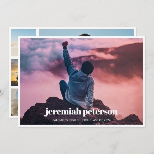 2024 Foto Collage Afstuderen Aankondiging (Voorkant / Achterkant)